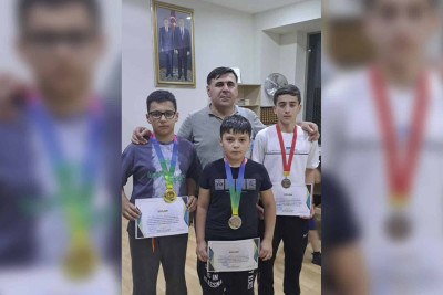 Qusarlı balaca pəhləvanlar medallarla qayıdıblar