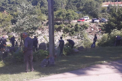 İsmayıllıda çayların sahili təmizlənib