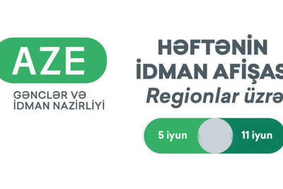 Şimal: həftəlik idman tədbirlərinin afişası hazırlanıb