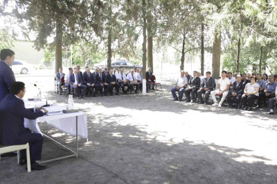 RİH: Xaçmazın Pirquluoba kəndində sakinlərlə görüş keçirilib
