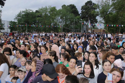 Xudat şəhərində bayram konserti keçirilib