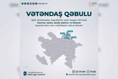 Şimal: AQTA sədri vətəndaşlarla görüşəcək