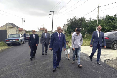 Quba: şəhid Surxay Mehdiyevin yaşadığı küçə təmir edilir