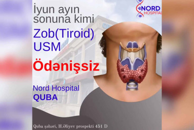 Qubada ZOB (Tiroid) USM ödənişsiz keçirilir