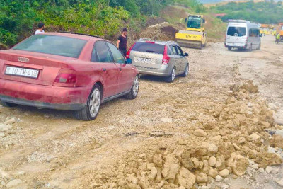 Muğanlı-İsmayıllı yolu: xidməti yolda sürüşmələr qeydə alınıb