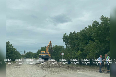 Quba-Xudat yolunda təmir gedir