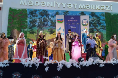 Qusar Dövlət Ləzgi Dram Teatrı mövsümə yekun vurub