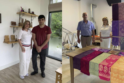 İsmayıllı: oyma və kəlağayı sənətkarları ilə görüş təşkil edilib