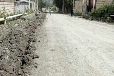 Qonaqkəndin mərkəzi yolu bərpa edilib