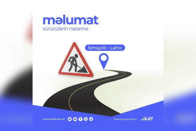 İsmayıllı-Lahıc yolu: qaya parçaları götürülüb