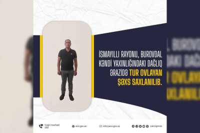 İsmayıllıda dağkeçisini ovlayan şəxs saxlanılıb
