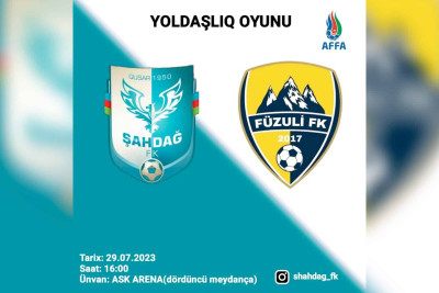 Qusar: “Şahdağ” FK sabah “Füzuli” FK ilə oynayır