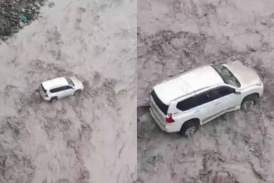 İsmayıllı: selin apardığı “Prado”dan Türkmənistan vətəndaşları xilas ediliblər