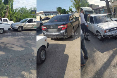 Xaçmazda zəncirvari qəza baş verib