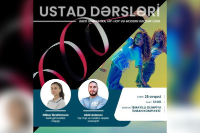 İsmayıllı: bədii gimnastika, hip-hop və modern rəqslər üzrə ustad dərsləri təşkil ediləcək
