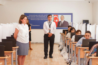 Xaçmaz: sertifikasiya imtahanının birinci sessiyası keçirilib