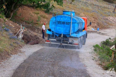 İsmayıllı: Zərgəran avtomobil yolu təmir edilir