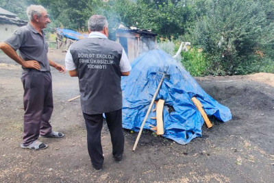 ETSN: qanunsuz kömür istehsal edən sakinlər cəzalandırılıblar