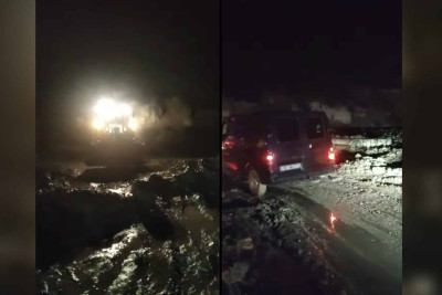 Quba-Xınalıq yolu: dolu və leysan yol infrastrukturuna ziyan vurub