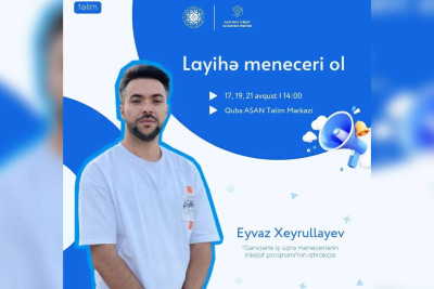 Quba: gənclər "Layihə meneceri ol"a bilərlər