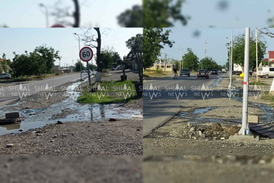 Qubada kanalizasiya suyu çörək sexinə çatıb