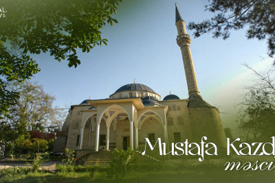 Qusar şəhərində Osmanlı memarlığı üslubunda inşa olunan Mustafa Kazdal məscidi