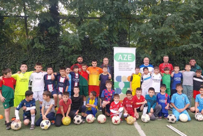 Qusarda gənc futbolçular təlim məşqlərinə qatılıblar