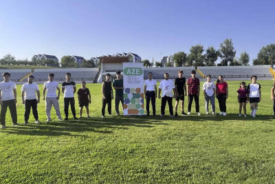 Quba Olimpiya İdman Kompleksində nümunəvi çıxışlar göstərilib