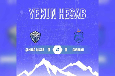 Futbol: “Şahdağ Qusar” FK və “Cəbrayıl” FK oyunu bitdi