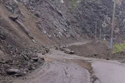 İsmayıllı: kökündən qopan 10 ağac yolu bağlayıb