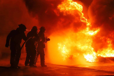 İsmayıllı: Xanagahda kafe yanıb