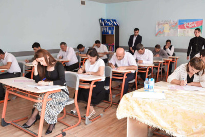 Qubada təhsil işçiləri üçün imtahan təşkil olunub
