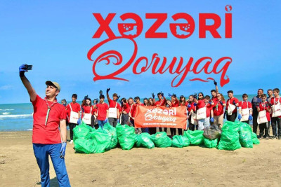 Xaçmaz: Xəzərin sahili tullantılardan təmizlənib