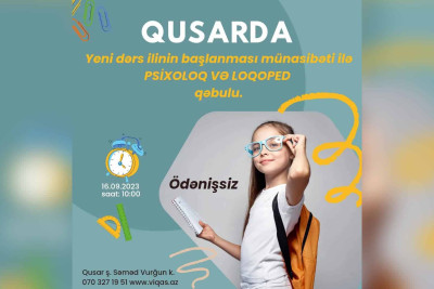 Qusar: ödənişsiz psixoloq və loqoped qəbulu təşkil olunacaq
