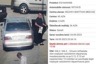 Xaçmaz sakininə yol polisi səbəbsiz cərimə yazıb