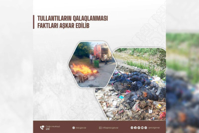 Qubada istirahət mərkəzi tullantıları qalaqlayıb