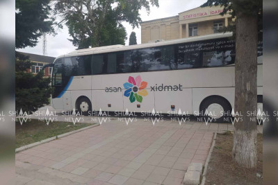 Xaçmazda Səyyar ASAN xidməti davam edir