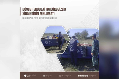 Qubada qanunsuz ov edən şəxslər cəzalandırılıblar