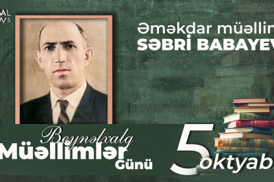 60 il fasiləsiz pedaqoji fəaliyyətlə məşğul olan Əməkdar müəllim qusarlı Səbri Babayev