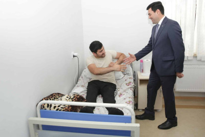 Xaçmazda qazi xəstəxanada ziyarət olunub