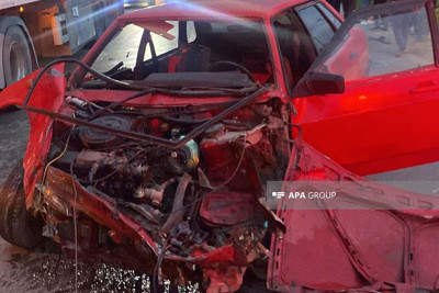 Gəndob-Yalama yolunda qəza: 4 nəfər xəsarət alıb