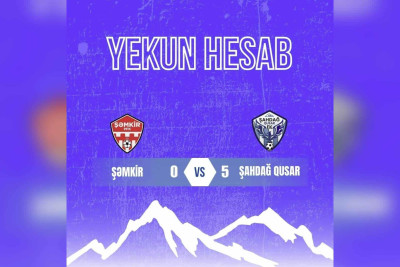 “Şahdağ Qusar”FK “Şəmkir”FK-nı səfərdə darmadağın edib