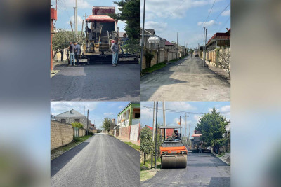 Xaçmazda növbəti küçələr asfaltlanır