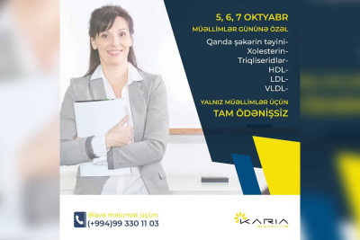 Quba: müəllimlər üçün pulsuz həkim qəbulu keçiriləcək