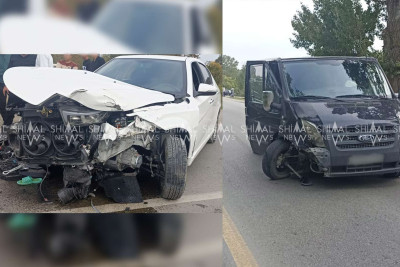 Xaçmazda 2 avtomobil toqquşub