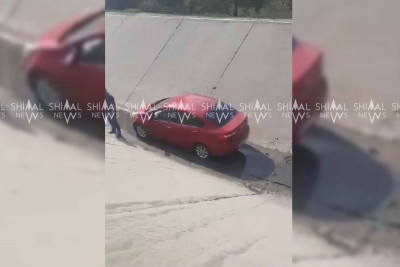 Xaçmazda növbəti avtomobil su kanalına düşüb – VİDEO