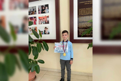 Xaçmaz: 2-ci sinif şagirdi zona birinciliyinin qızılını qazanıb