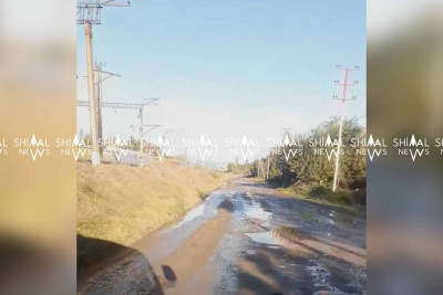 Yalama-Xanoba yolunda çuxurların dərinliyi 1 metrə çatır