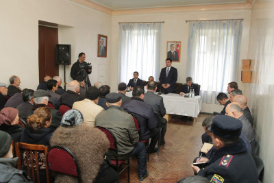 Xaçmaz: icra başçısı Yeni Həyat qəsəbəsində sakinlərlə görüşüb