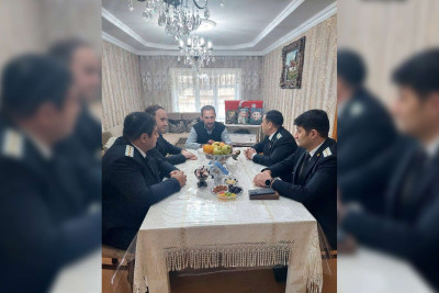 Xaçmazda şəhid gizir Ceyhun Şıxəliyevin ailəsi ziyarət olunub